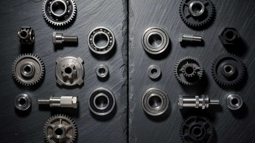 Vue éclatée montrant les différences de composants entre outil pro et grand public