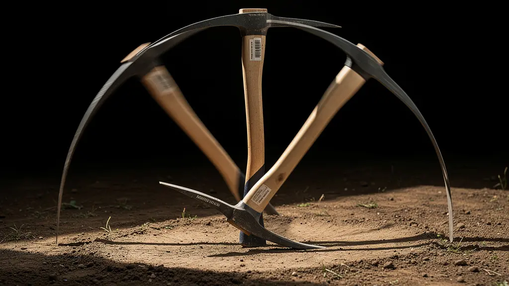 Démonstration du mouvement pendulaire correct avec une pioche de terrassier